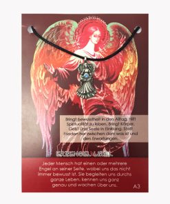 Anhänger Uriel – Die Erzengel aus Zinn auf großer Karte