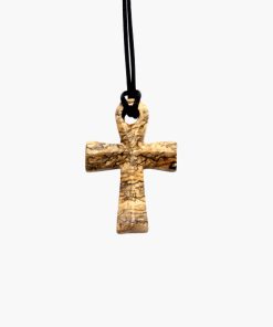 Ankh Lebenskreuz Anhänger aus Landschaftsjaspis