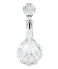 Bleikristall Karaffe mit Silbermontierung