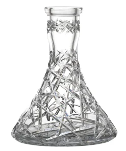 Caesar Crystal Bowl – Cone – Taiga – Clear