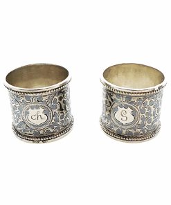 Serviettenringe Niello Silber – Yakov Nikolayevich Lyapunov 1898 – 1903, St. Petersburg
