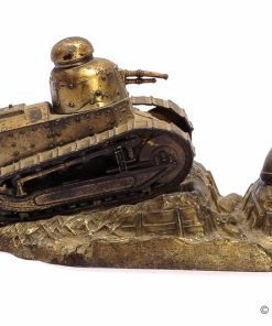 TINTENFASS SCHREIBTISCHGARNITUR WW1 PANZER