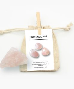 Rohstein Rosenquarz ca. 60g