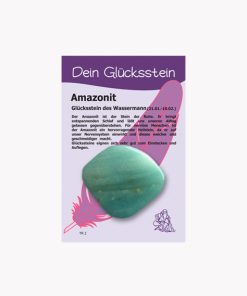 Amazonit Taschenstein – Dein Glücksstein für den Wassermann auf kleiner Karte