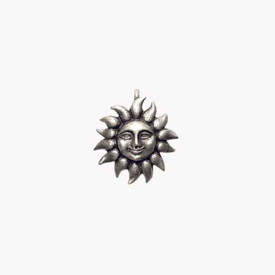 Keltische Magie Amulett aus Zinn Sonne auf kleiner Karte - Image 2