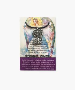 Erzengel Zadkiel Anhänger auf kleiner Karte