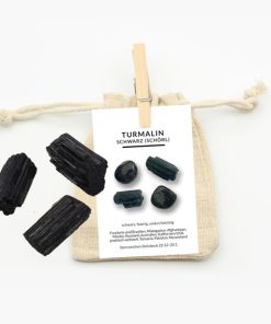 Turmalin schwarz Kristallin Rohsteine 3 Stück ca. 90-150g