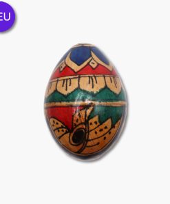 Rasselei aus Holz bunt