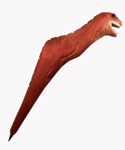 Tierkopfstift Rex handgeschnitzt und -bemalt