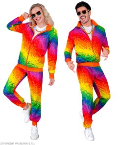 Trainingsanzug Pixel Regenbogen