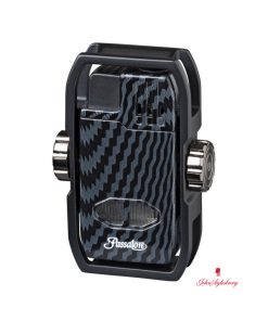 Zigarrenfeuerzeug Duke Carbon Finish/schwarz Jet