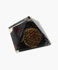 Orgonit Pyramide Blume des Lebens Turmalin schwarz klein