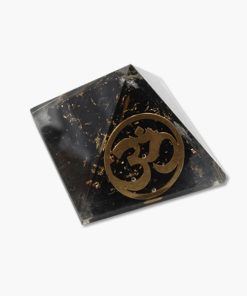 Orgonit Pyramide Om Turmalin schwarz klein