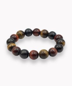 Tigerauge Mix Kugelarmband 10mm