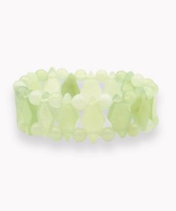 Armband Navette Serpentin (Neue Jade) für Erwachsene