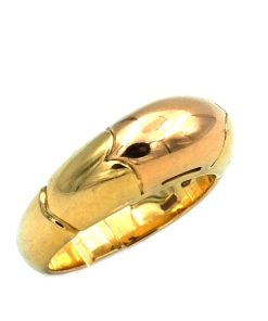 BULGARI Gold Ring als Bandring in 18K Rot- und Gelbgold