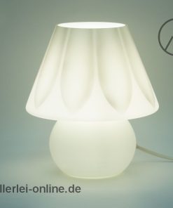 Glas Pilzlampe | Mushroom – Tischlampe | Vintage 70er Jahre Tischleuchte