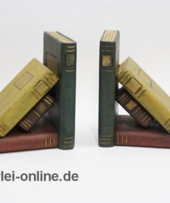 Vintage Buchstützen Paar | Bücherhalter im Buch Design | 60s Mid Century Bookends