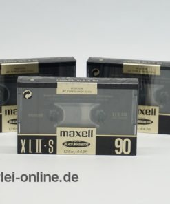 Maxell XLII-S 90 | 3 Stück Audio Kassette | IEC TYPE 2 High CrO2 | Music and Voice Leerkassette