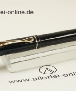 Pelikan IBIS Günther Wagner Füller / Kolbenfüller ,schwarz mit IBIS 14K/585 Goldfeder „M“