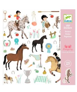 Djeco Sticker-Set Pferde und Reiten