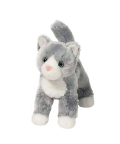 Kleines Kuscheltier Katze grau, superweich