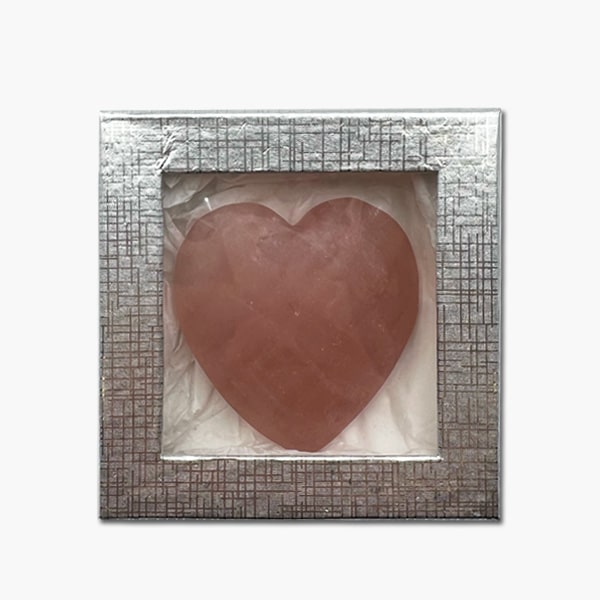 Calzit rot Edelstein Herz Einzelstück 100g - Image 3