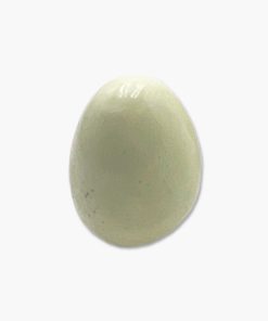 Edelstein Ei Zitronenchrysopras gelblich