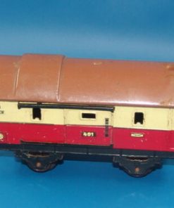 Spur 0 Fleischmann U.S. Zone 2-Achs Güterwagen 401 / rot ,beige
