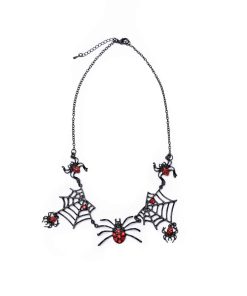 Great Pretenders Halskette Spinnennetz mit Spinnen