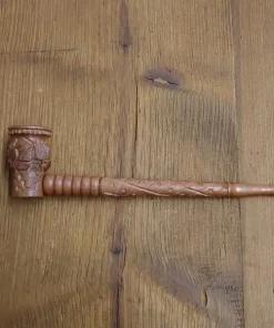 Holzpfeife 2-Tlg, 22cm, mit Aktivkohlenfilter (8mm) Einsatz