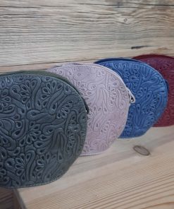 Umhängetasche “geprägtes Leder”, versch. Farben