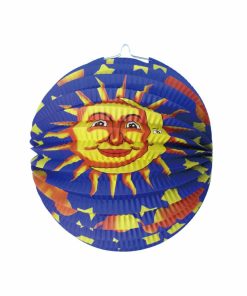 Lampion oder Laterne Sonne & Mond, rund