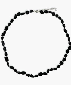 Turmalin schwarz (Schörl) Nugget Kette