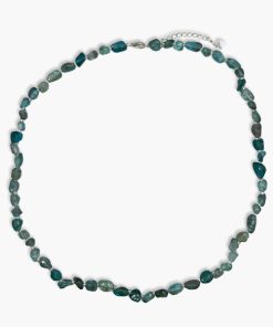 Apatit blau Nugget Kette