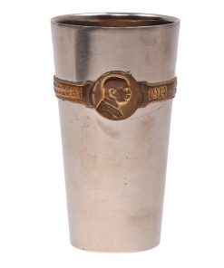 Kaiserbecher Kriegsbecher mit Bildnis von Kaiser Franz Josef und Wilhelm