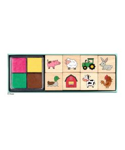 Moses Holz-Stempelset Bauernhof