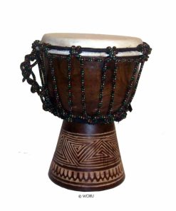 Kleine Djembe Naturfell-Trommel