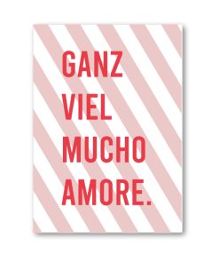 Postkarte GANZ VIEL MUCHO AMORE