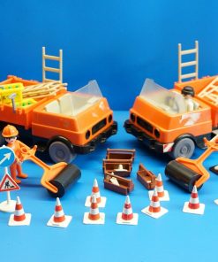 Playmobil Klicky Bauarbeiter Baustellen Muldenkipper und Zubehör Konvolut