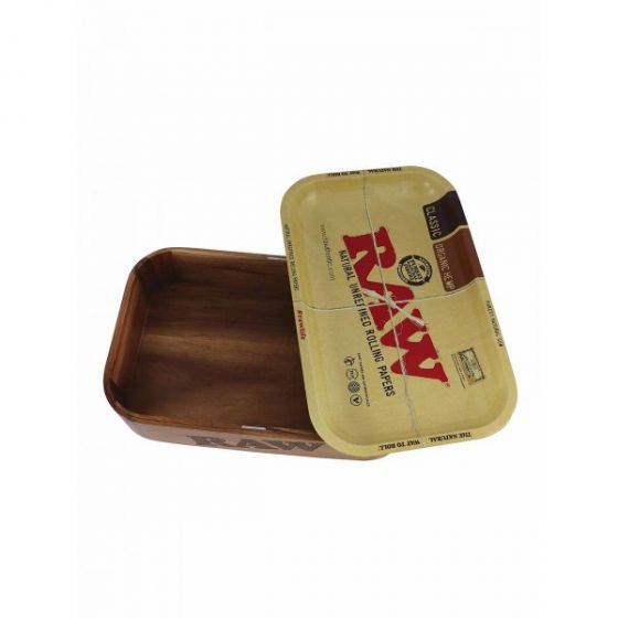 RAW Cache Wooden Box with Tray – BIG