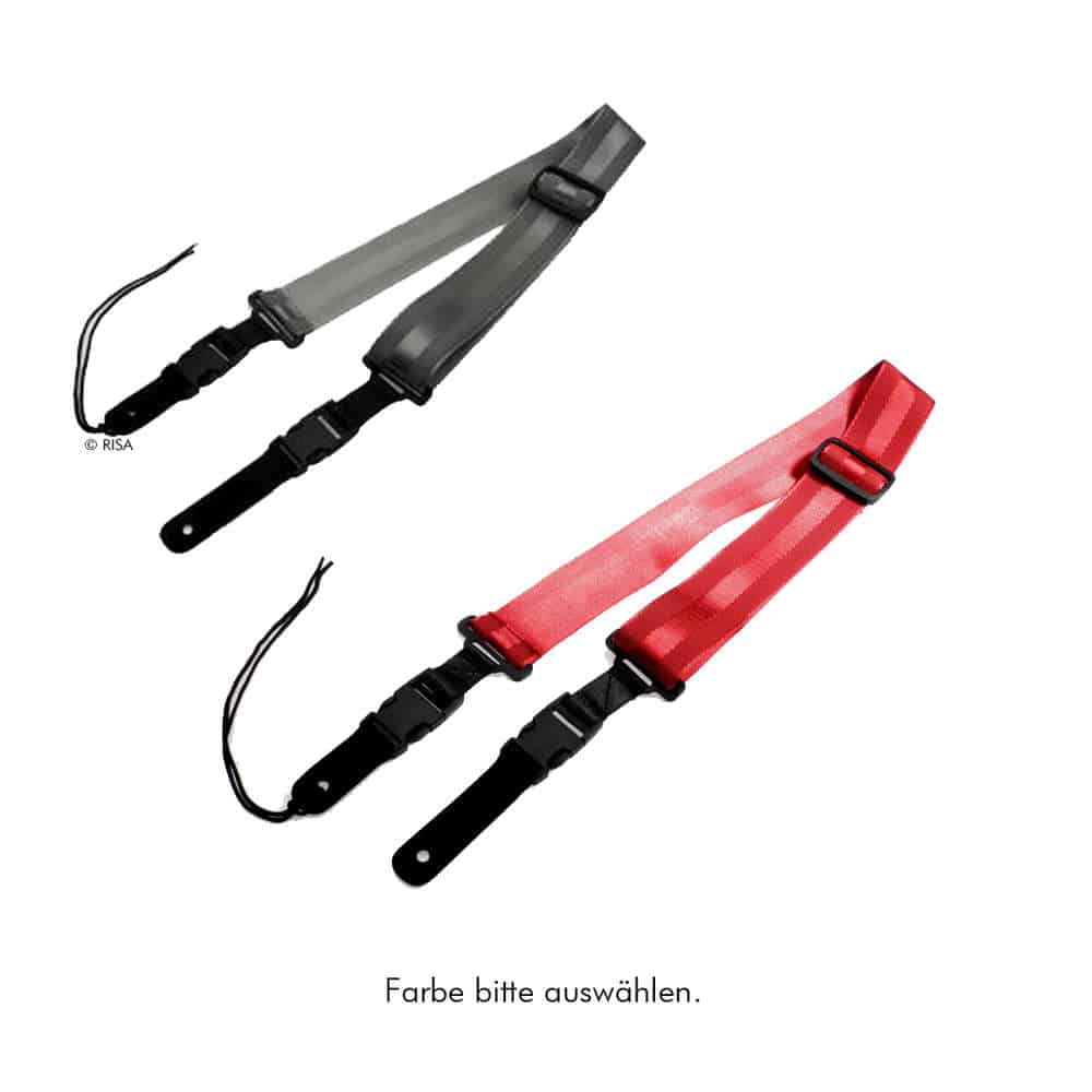 Ukulelen- oder Gitarrengurt aus Nylon mit Clips
