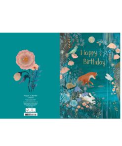 Geburtstagskarte Fuchs im Zauberwald