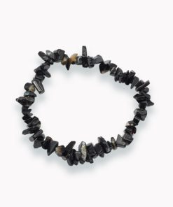 Splitterarmband Sardonyx und Achat schwarz für Erwachsene