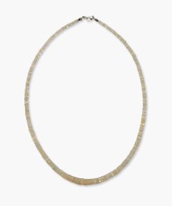 Opal gelb Kette schimmernd und faccetiert für Erwachsene