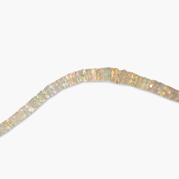 Opal gelb Kette schimmernd und faccetiert für Erwachsene - Image 2