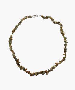 Splitterkette Rhyolith mit Verschluss (45cm lang)