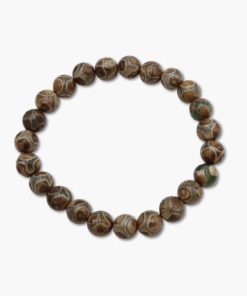 Sky Achat Armband beige/grün