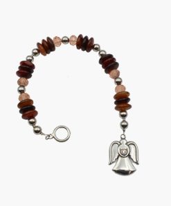 Achat Suncatcher mit Engel und Kristall klar