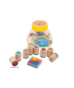 Holz-Stempel-Set Tiere mit Stempelkissen